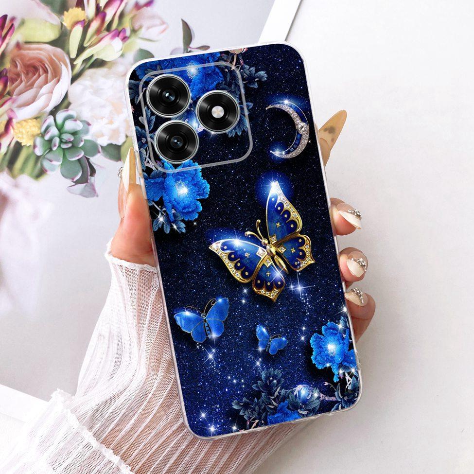 Case For Honor X5C Plus Cover Transparent Luxury Cute Cat Fashion Butterfly Cool Painted Casing For Honor X5cPlus
