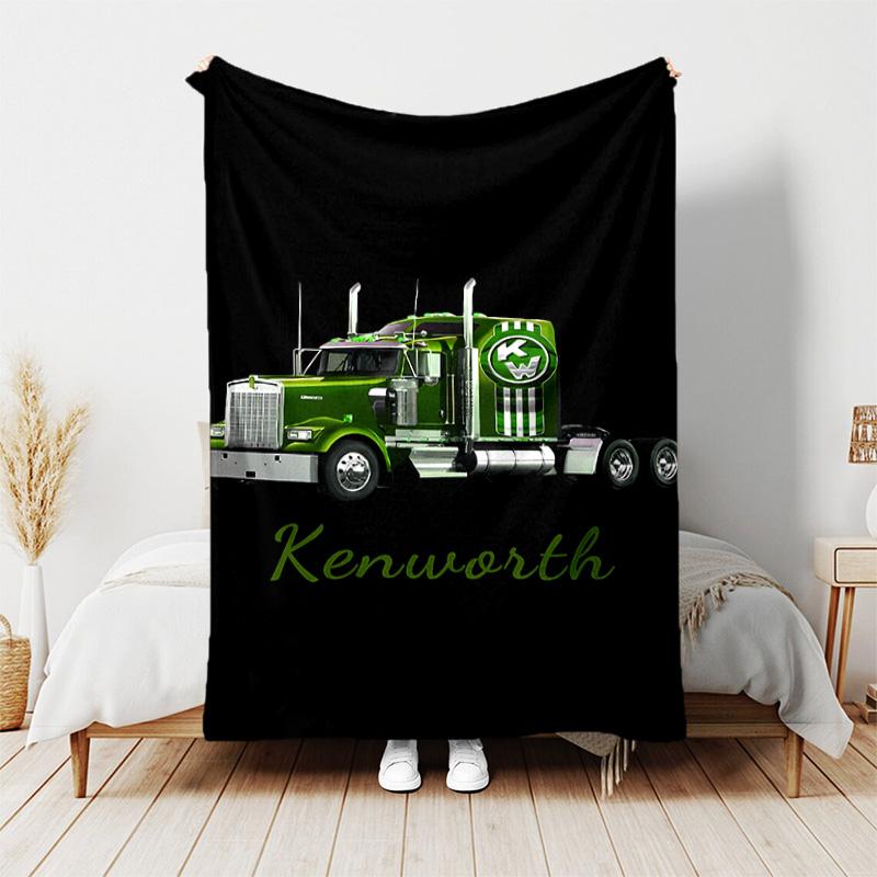 1pc Blanket - Kenworth LOGO Print Design, Lightweight Blanket for Sofa, Bed- Soft &Warm, Gift for All Seasons