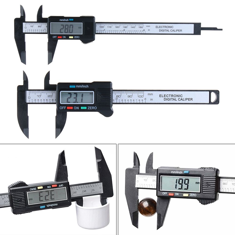 100/150mm Measuring Tool Electronic Gauge Messschieber LCD Digital Vernier Calipers Micrometer