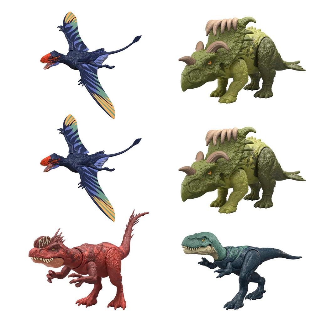 Mattel Мир Юрского Периода Разнообразные Фигурки Динозавров для Коробки Возраст 4+ и Атака! Дети, 6+, Многоцелевой, JGB77-986C