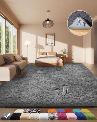 Ковер для гостиной, Плюшевый и пушистый бархатный ковер, Коврик для спальни из мягкого бархата большого размера, Детская домашняя эстетика