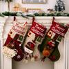 Hanging Christmas Stocking Plush Christmas Decoration Christmas Sock  Home Party