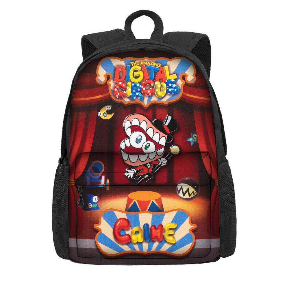 The Amazing Digital Circus School Bag For Boys And Girls Breathable And Durable 3rd-4th Grade Trendy And Cool Style Polyester Material