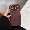Новый Чехол из Жидкого Силикона с Большим Окном для iPhone 12 13 16 17 Pro Max Air 16Pro 17Pro Официальный Мягкий Защитный Чехол