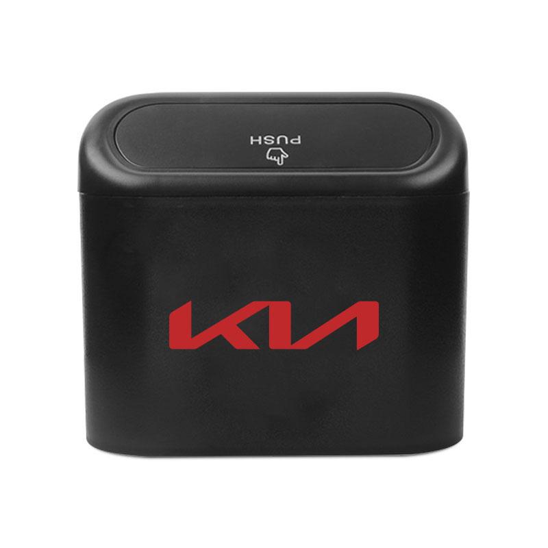 1 шт. Автомобильный чехол для хранения, Черный ABS Квадратная нажимная урна для мусора Для Kia Rio Ceed Sportage Cerato Soul Sorento K2 K5 k6 K7 K8 Откидной