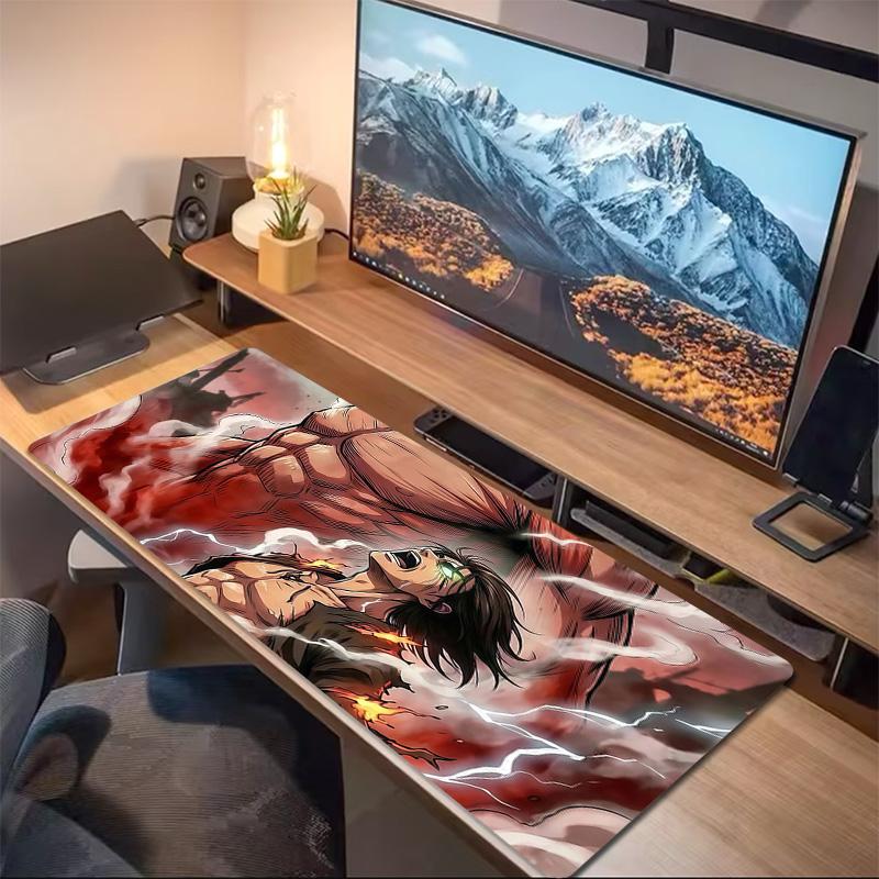 Attack on Titan2 Print Cushion Non-slip Laptop Tablet Big Mousepad XXL Mat Mini PC Playmat With Lock edge