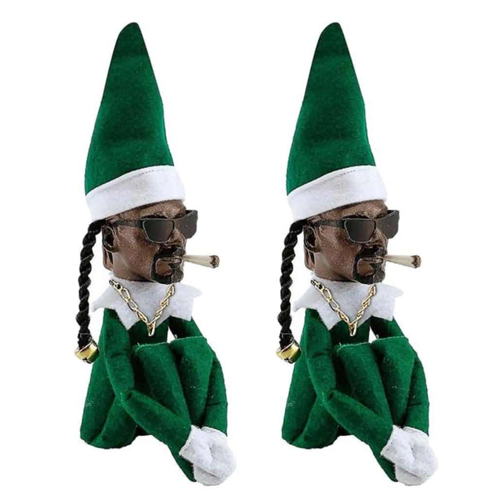 1/2pcs Snoop On A Stoop Christmas Elf Doll 2025 Christmas Decorations Festive Atmosphere Doll Ornament New Year Xmas Gift