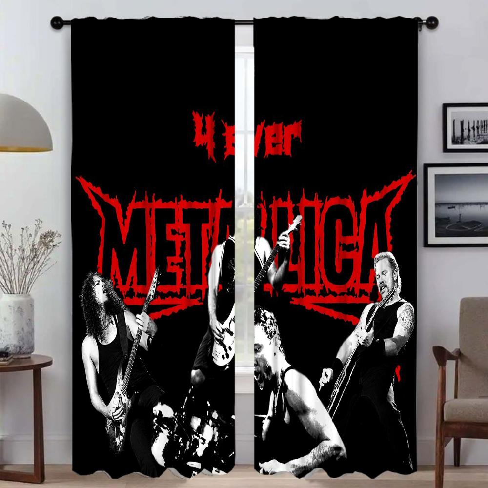 Раздел M-MetallicaS Современные Шторы для Гостиной 2 Части Шторы для Спальни Украшение Хэллоуина Шторы для Окна Главная