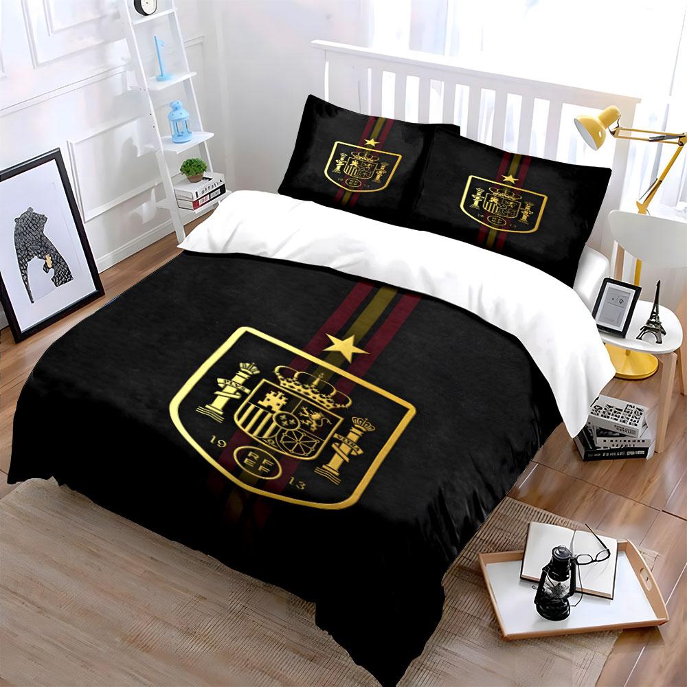 Crest with crown emblem. Bedding sets Duvet cover sets Duvet covers Pillowcases(1 * Duvet Cover 2 * Pillowcases, without duvet insert)