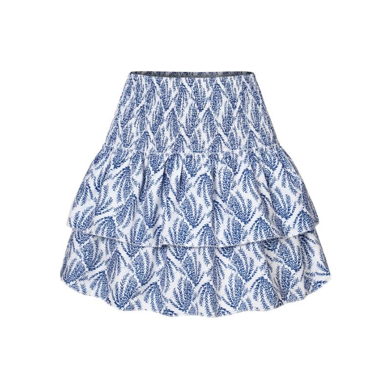 Плиссированная короткая юбка с цветочным принтом для женщин, винтажная женская мини-юбка с высокой талией и рюшами, женское отпускное богемное платье