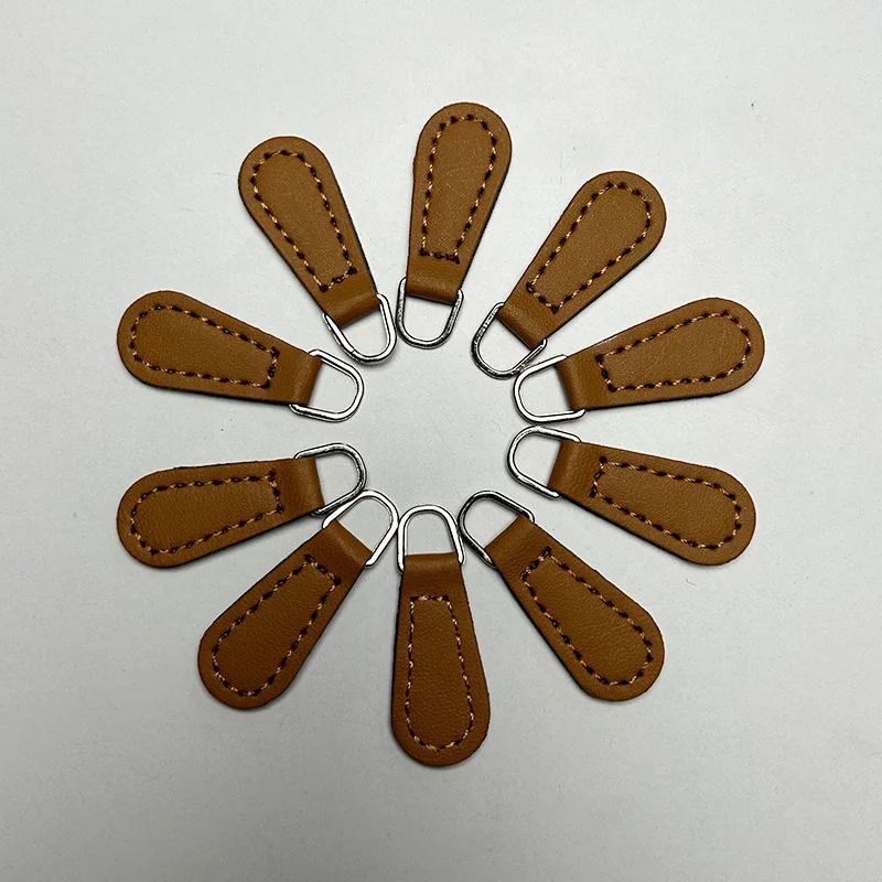 10 шт. симпатичных застежек-молний высокого качества, однотонные застежки-молнии из искусственной кожи, аксессуары для сумок-карандашей и сумок