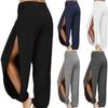 Women Yoga Pants Harem Pants Fashion Sweatpants Side Slit Jogger Beach Hippie Pants
