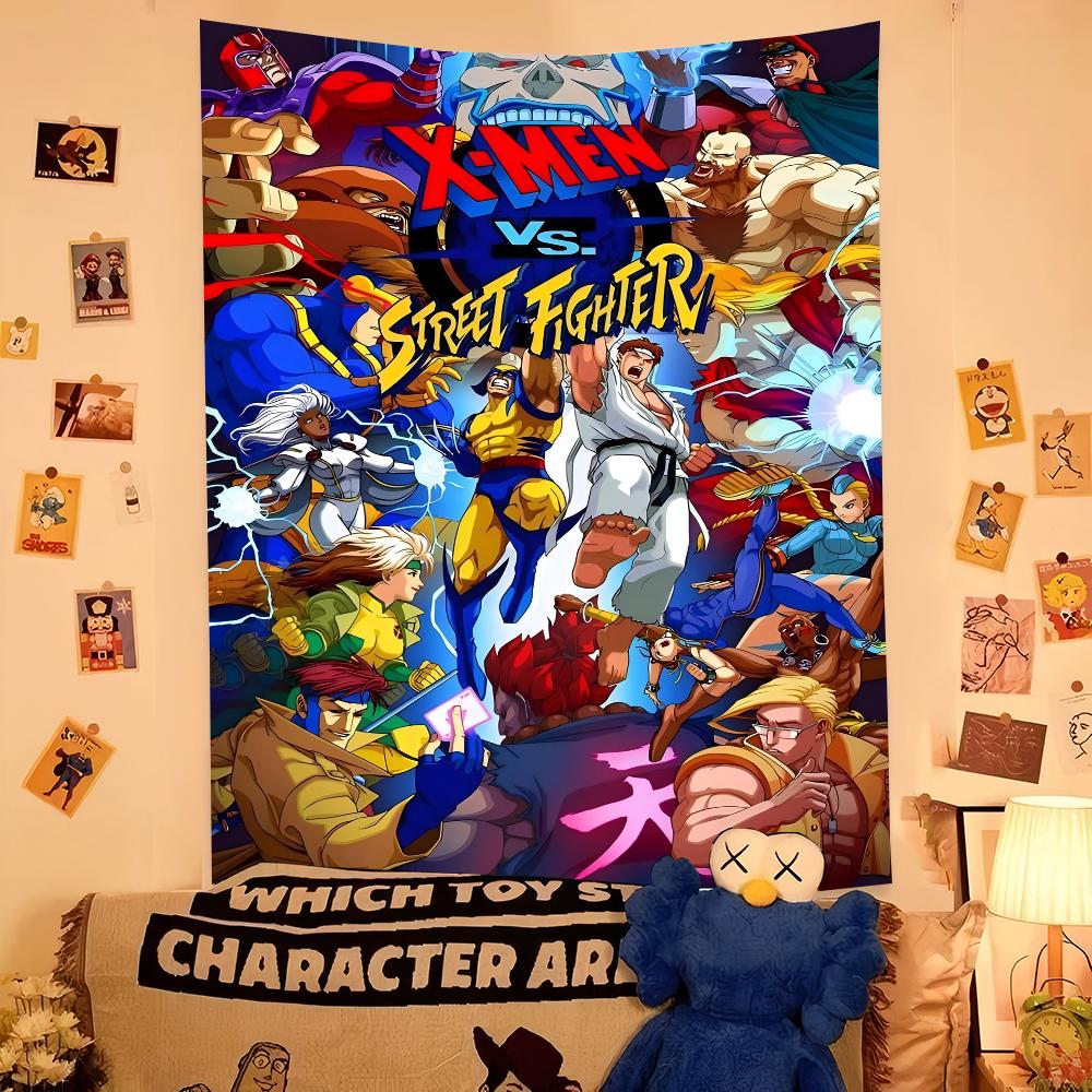 Game SStreet Fighter Photography Backdrop Self Portrait Pet Baby Newborn Birthday Background Photo Studio