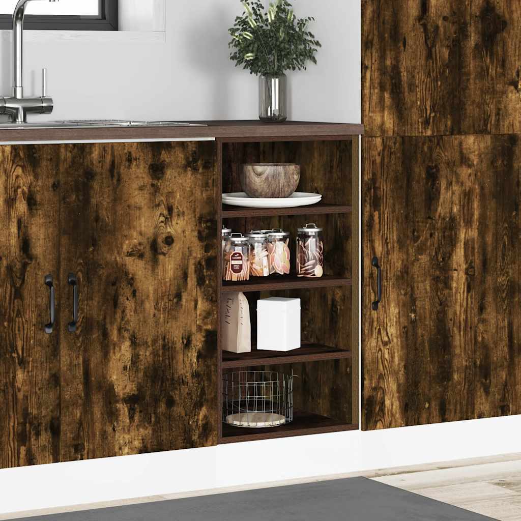Under Cabinet Riga Smoked Oak 40 x 44.5 x 81.5 cm Particleboard