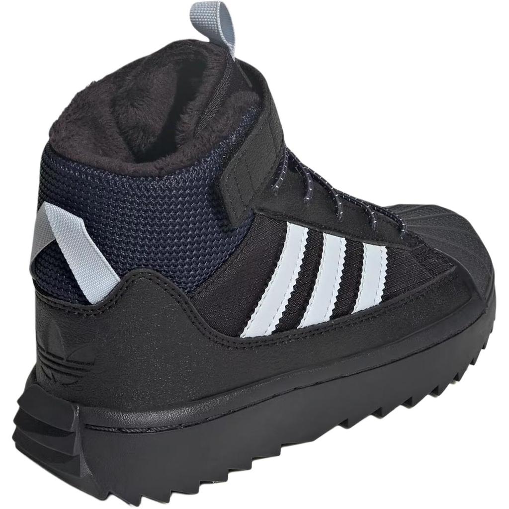 adidas Оригинальные Superstar Winter Trek Удобные Мягкие Уличные Ботинки Детская Обувь Черный JQ0344