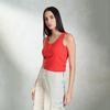 Virgio Женский укороченный топ без рукавов Slim Fit Scoop