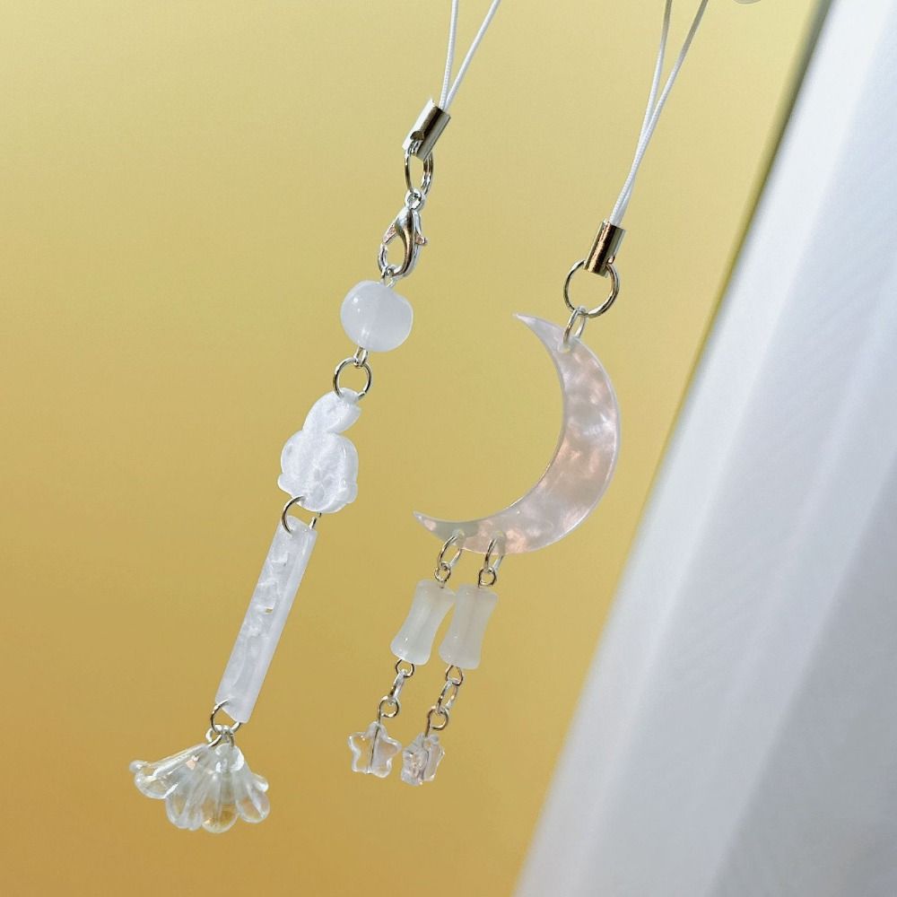 DIY Handmade Moon Star Phone Charms  Mid-Autumn Festival Decoration