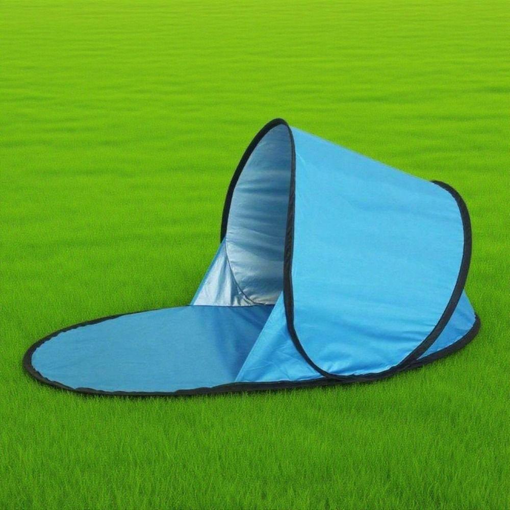 Silver Coated Small Folding Tent Instant Pop-up Mini Beach Headrest Sun Awning Sun Shelter Camping