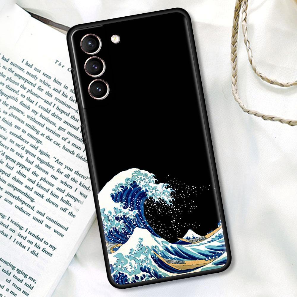Мягкий чехол для Samsung Galaxy S22 Ultra S20 FE S21 S23 Plus S10 Lite S9 S8 S10e TPU силиконовый чехол для телефона японский стиль искусство Япония
