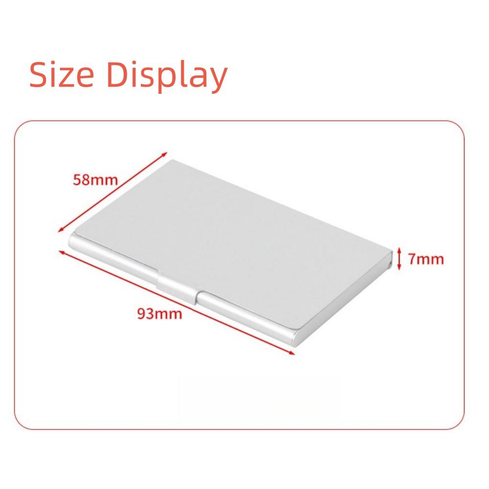Повседневный чехол для карточек, алюминиевый держатель из нержавеющей стали, металлическая крышка коробки