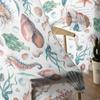 Sea Life Starfish Watercolor Sheer Curtains for Living Room Decoration Window Curtains for Kitchen Tulle Voile Organza Curtains