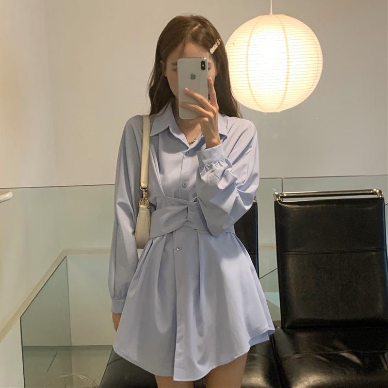 2025 Retro Korean Chic Women's Loose Shirt - Early Spring & Autumn Trendy Hong Kong Style