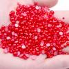 8mm Flat-Bottom Half-Round Imitation Pearls Beads, 100-Pack - DIY Rhinestone Mobile Case Accessories