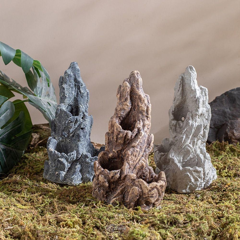 Stone Look Artificial Rock Cave Fake Mountain Look Realistic Rockery Ornament For Gecko