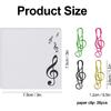 6 Pack Music Sticky Notes with 20 Pcs Music Paper Clips, 300 Sheets Music Themed Sticky Notes Pad for Message Reminder School Supplies