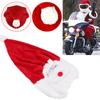 1Pc Christmas Motorcycle Helmet Cover Santa Racing Christmas Decor Outdoor Motorcycle Helmet Cover