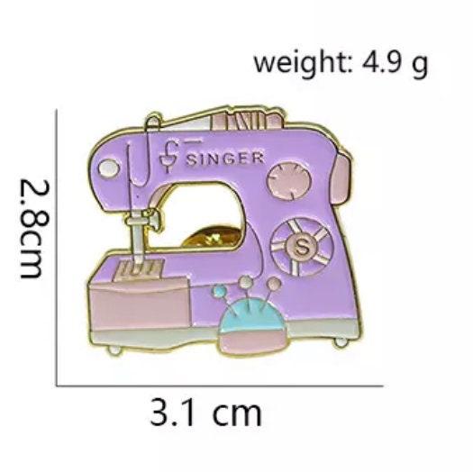Новая эмалированная булавка для швейной машины, металлический соединитель, подарок на день рождения, 1 шт.