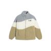 Li-Ning Sports Fashion Series Contrast Color Letter Logo Embroidered Lambswool Lined Jacket Unisex Jacket Khaki AFDSD23-1