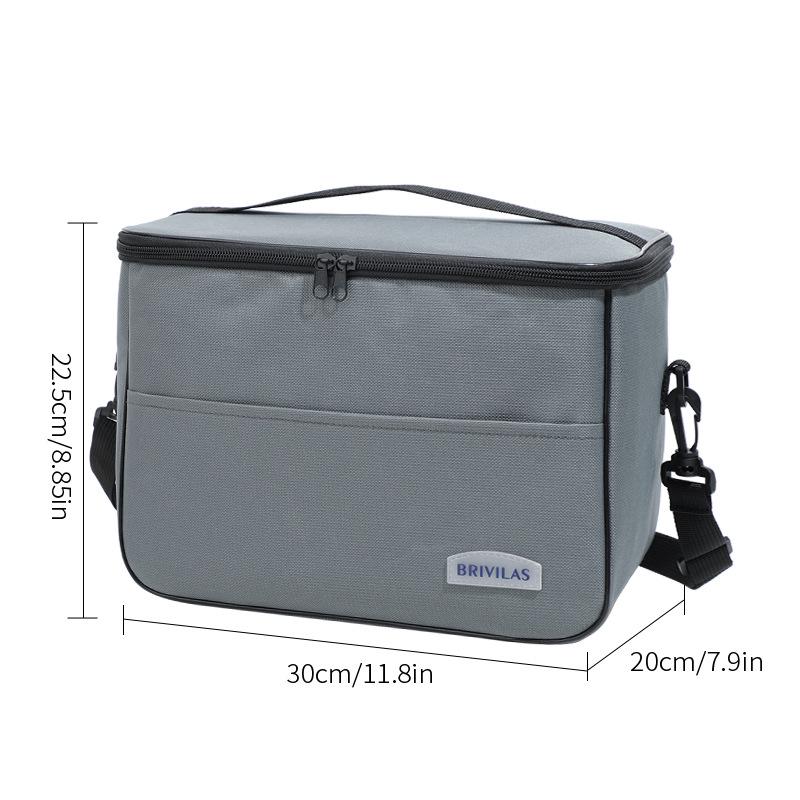 Изолированная сумка-тоут для подогрева ланча - Большая вместимость, сумка для бенто для офисных работников