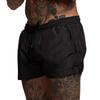 Men Summer Sports Shorts with Zipper Pocket Elastic Waist Drawstring Quick-Dry Shorts Solid Color Outdoor Workout Running Shorts
