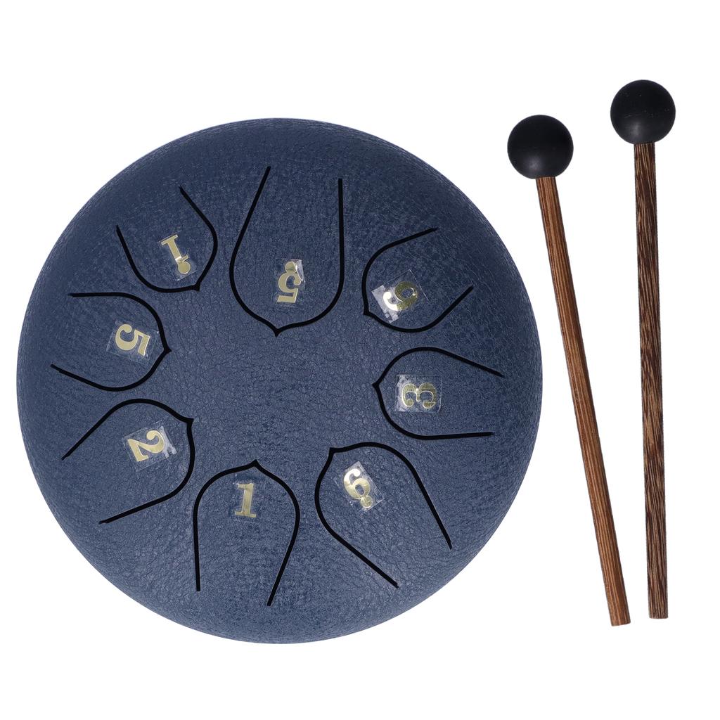6-дюймовый 8-тоновый язычковый барабан с палочками, нотная книга, музыкальные перкуссионные инструменты для медитации