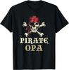 Pirate Opa Skull Matching Grandpa Halloween Costume Unisex T-Shirt