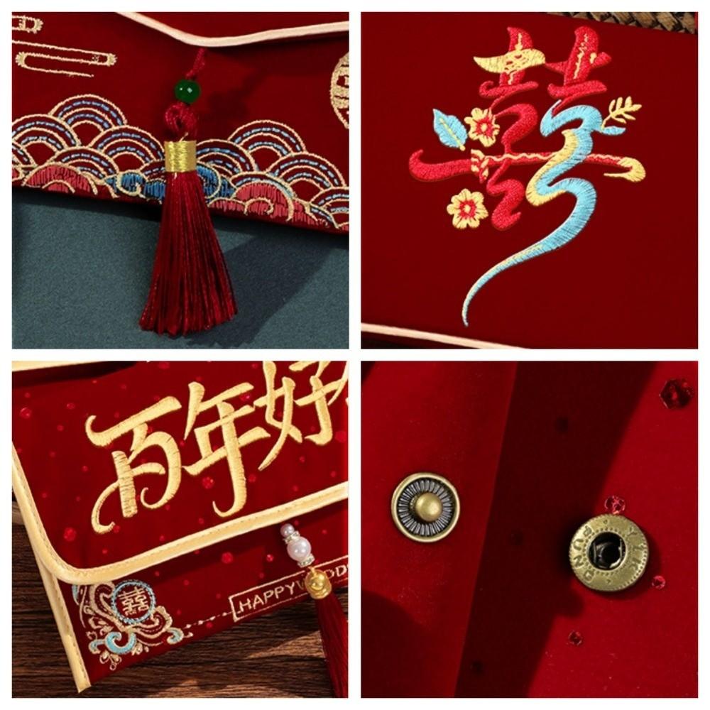 Traditional Red Envelope Multiple Patterns Red Lucky Bag Wedding Envelope  Cultural Event