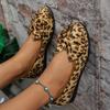Butterfly-knot Leopard Flats Mesh Spring/autumn Women's Shoes On Sale 2025 New Slip-on Round Toe Comfortable Women's Shoes