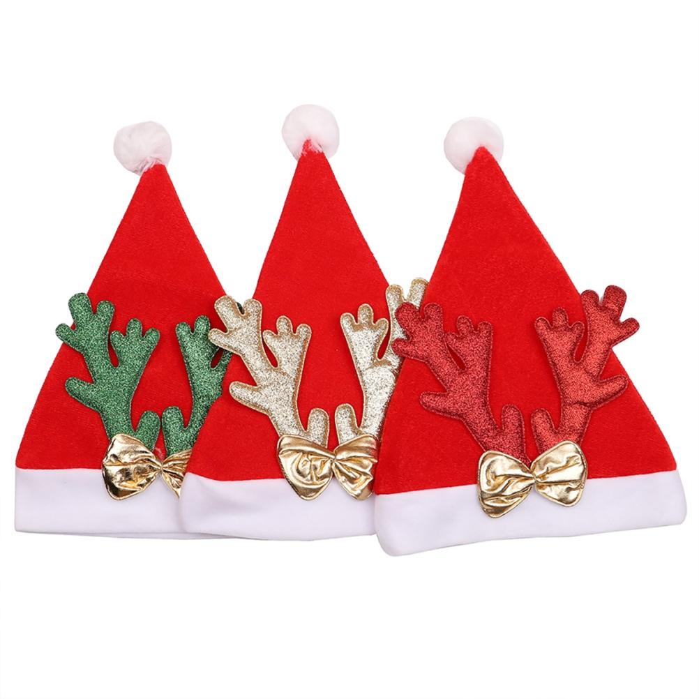 Christmas Santa Claus Hat Warm Cosplay Party Holiday Costume Props Decoration for Kids Children Adult Xmas Gift