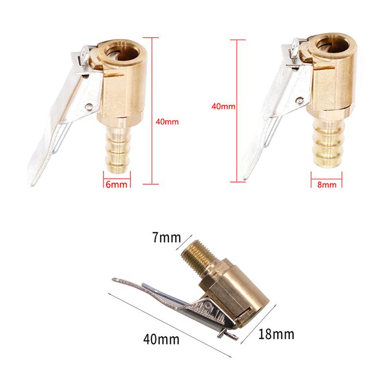 Мотоцикл Автомобиль Воздушный Насос Патрон Зажим Колесо Шина Шина Латунный Воздушный Патрон Накачка Насос Клапан Зажим Соединитель Адаптер Аксессуары
