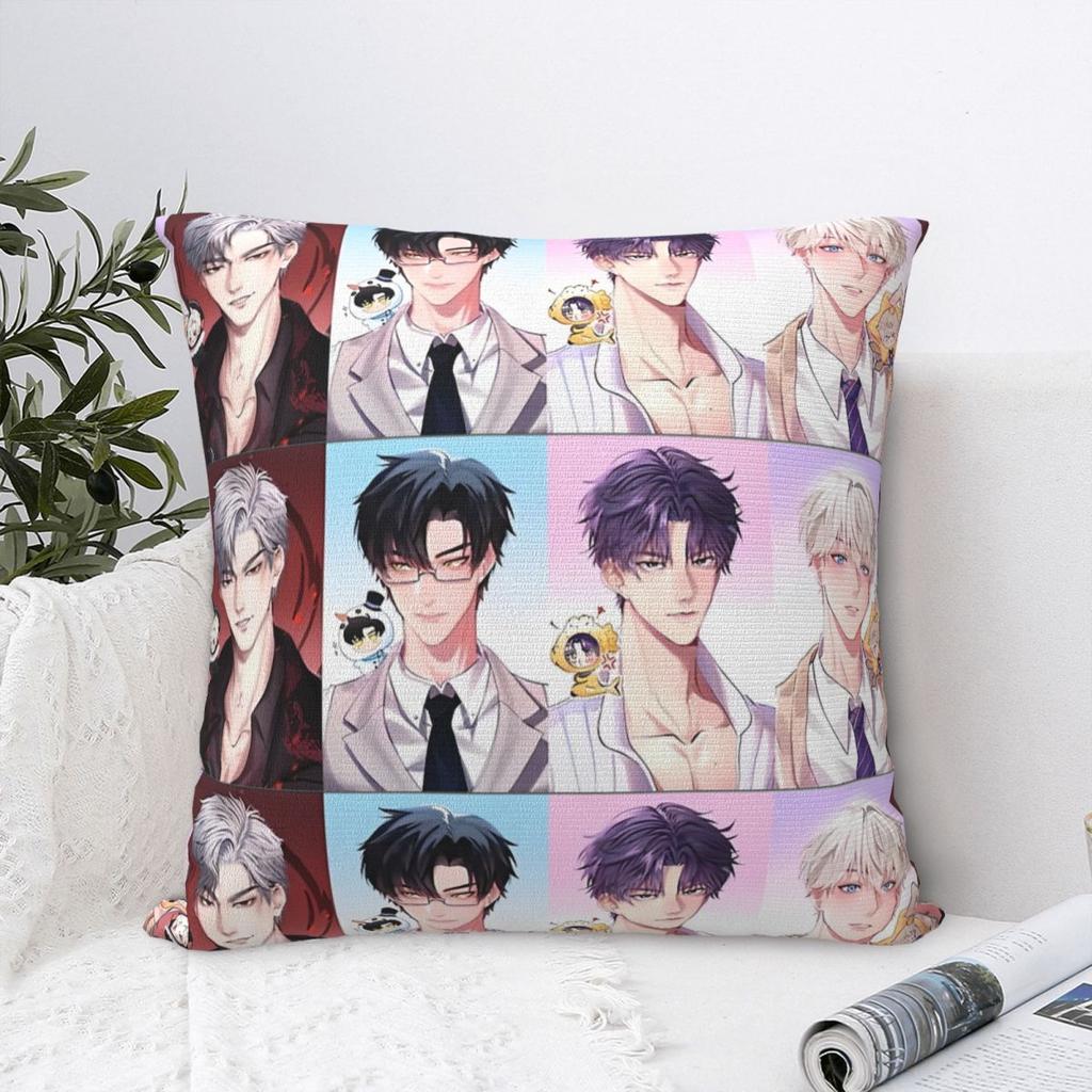 Love And Deepspace Boys Наволочка для декоративной подушки Полиэстер Подушки для дивана Креативные чехлы на подушки