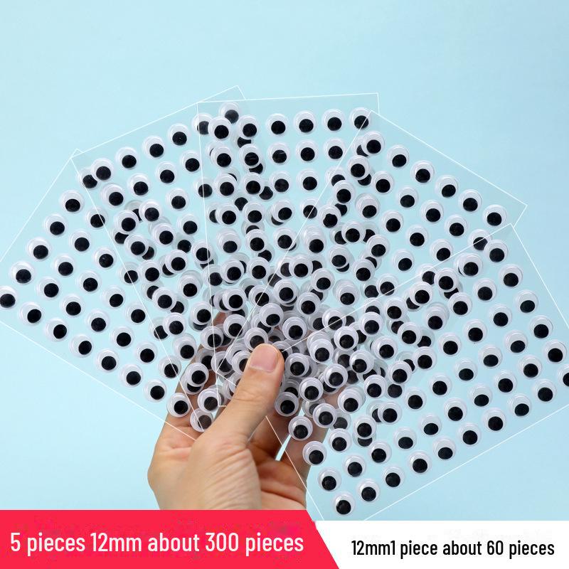 Красочные самоклеящиеся подвижные глаза с ресницами для поделок своими руками