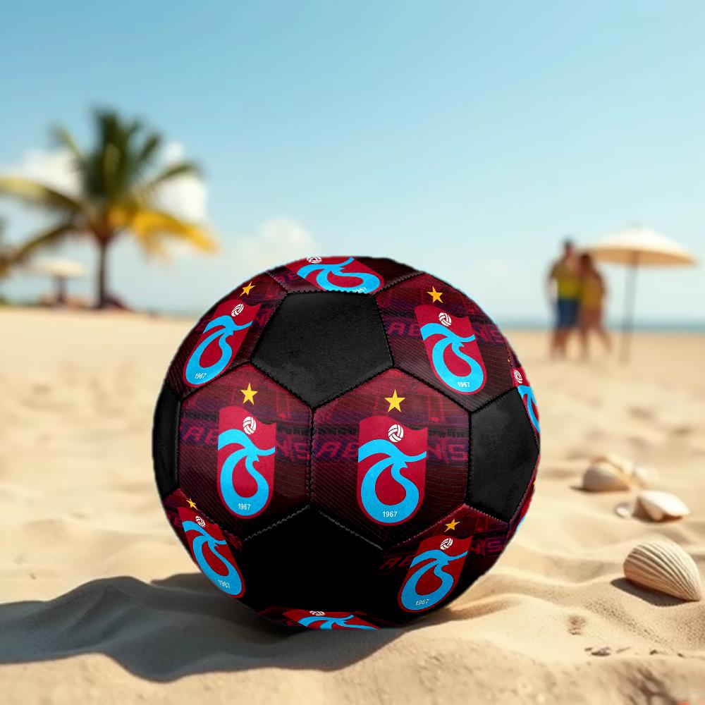 Trabzonspor FC Soccer Ball, colorful, suitable for all ages, machine-stitched, PVC material, competition grade, durable and high bounce