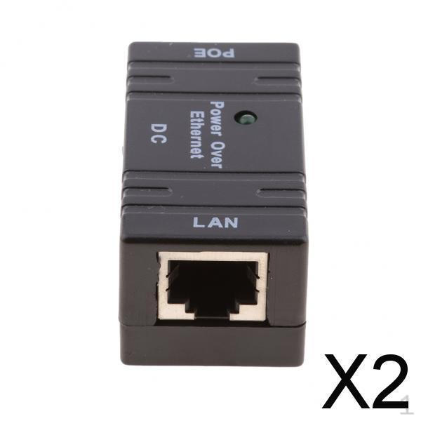 2x5V~48V POE Power Supply Module Adapter Black , Black, 2