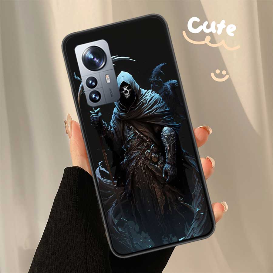Чехол для телефона Смерть Жнец Череп для Xiaomi Poco X7 X6 X5 X4 X3 GT NFC M4 M5 Pro 5G M3 Mi F6 F5 F4 F3 F2 F1 Capa Coque TPU Cov