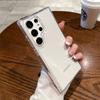 Luxury Transparent Hard Acrylic Phone Case For Samsung Galaxy S25 Ultra S24 FE S23 S22 Plus Clear Shockproof Soft Bumper Cover
