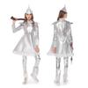 Wizard Of Oz Tin Man Costume Set Kids Adults Cosplay Halloween Party Stage Performance Outfit