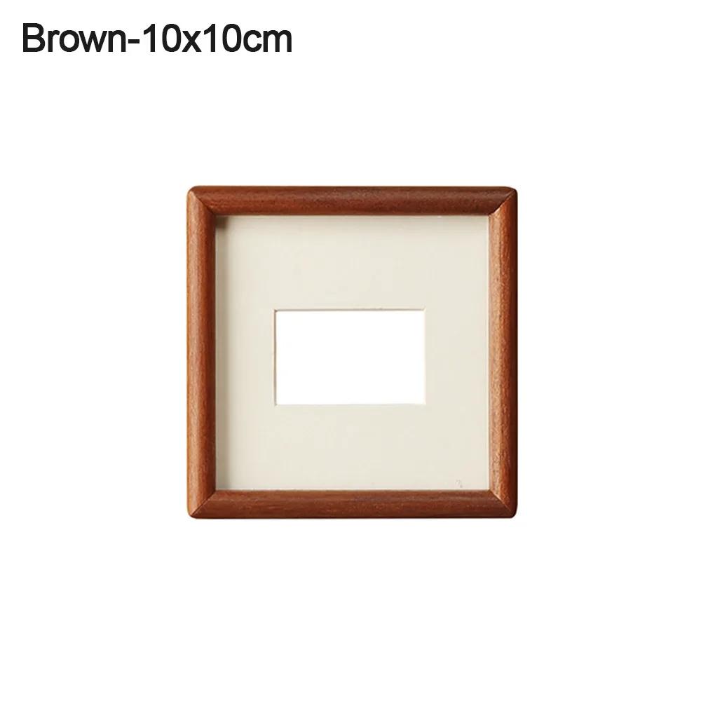 New 6/7/8 Inch Black Walnut Photo Frame Real Wooden Handmade Mortise Tenon Photo Frame Simple Picture Frame