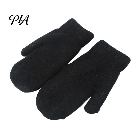 Soft Imitation Rabbit Fur Gloves 1 Pair Winter Warm Mittens for Women, Cold Weather Plush Knit Skin Friendly Mitts with Thick Lining And Elastic