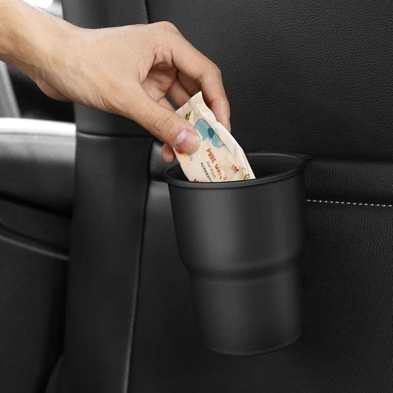 Multifunctional Car Cup Holder Auto Interior Beverage Organizer with Phone Trash Can Storage Accessory Cup Holders 5